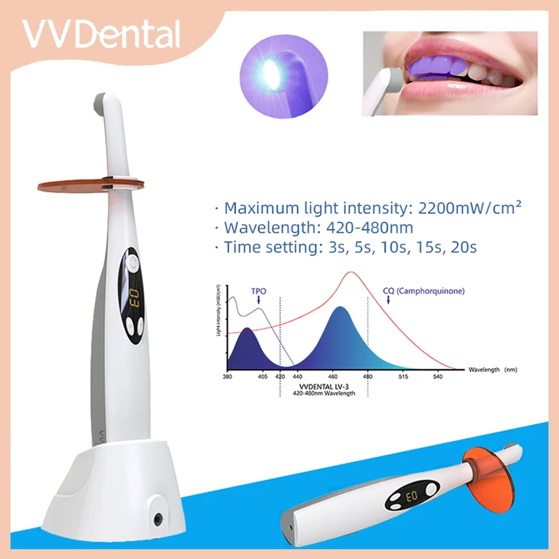 vvdental-ワイヤレス-led-硬化ライトコードレス-3-秒硬化ランプ-1000-2200mw-cm²-2-モード調整可能な光重合装置歯科ツール