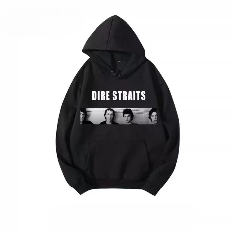 2025 الخريف/الشتاء روك باند الطرفية المطبوعة قمصان سويت شيرت بقلنسوة فضفاضة وعصرية الشارع الشهير للرجال والنساء 11 #3