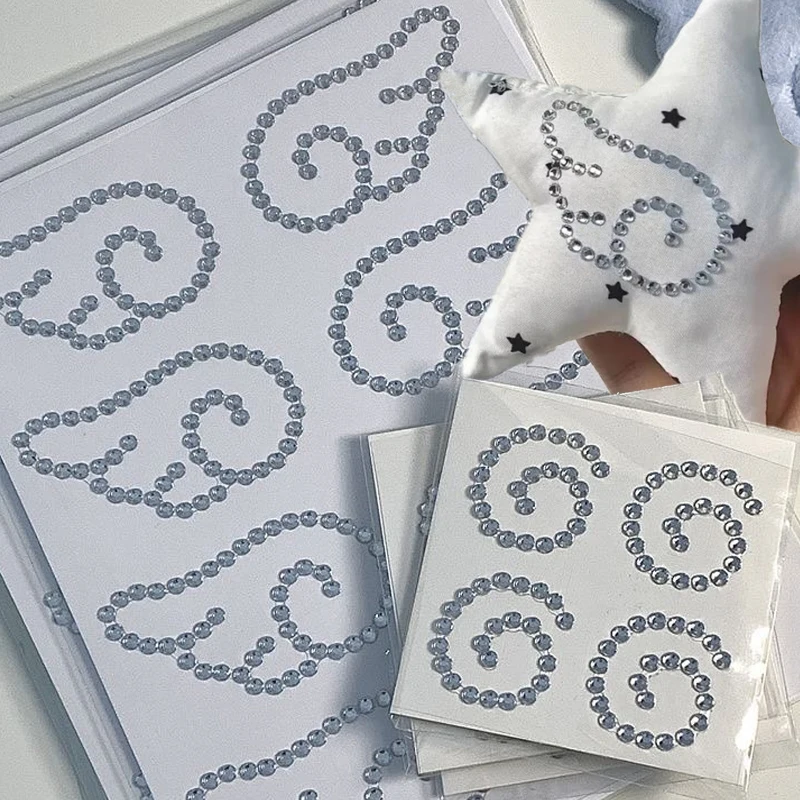 

Wings Fish Cakes Rhinestone Stickers for DIY Decor Sparkly Scrapbooking Crystal Stickers Self Adhesive Jewelry Crafts Stickers