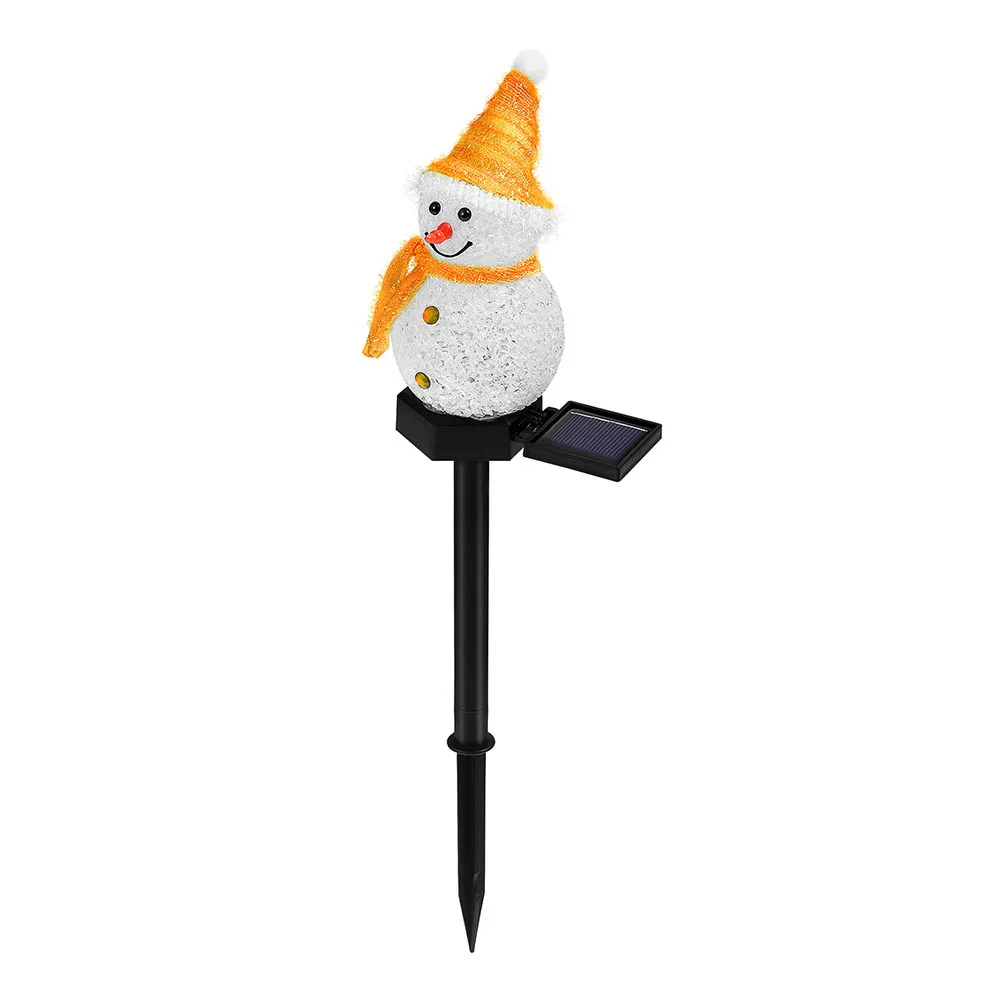 

Snowman Shaped LED Solar Stake Light for Outdoor Garden Lawn Decoration - Energy Saving, Easy Install No Wiring Required