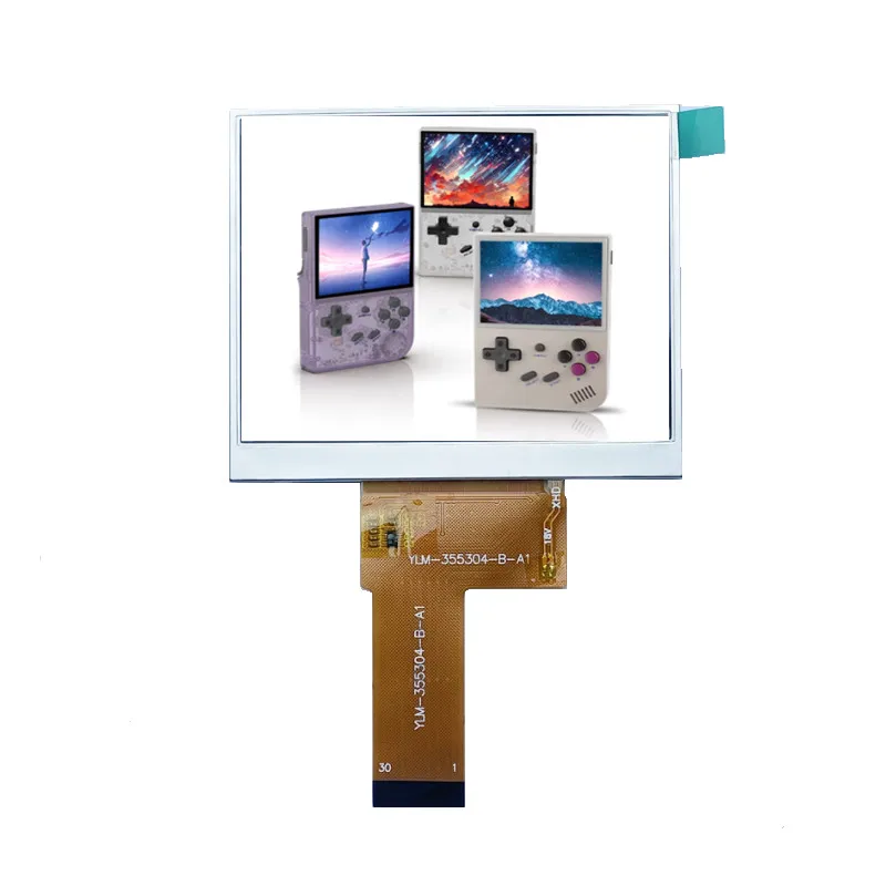 3.5inch IPS 640X480 ANBERNIC RG35XX  Game Console System LCD screen WL-355608-A8 YLM-355304-B-A1 MIPI DSI 30pin  RGB 54pin