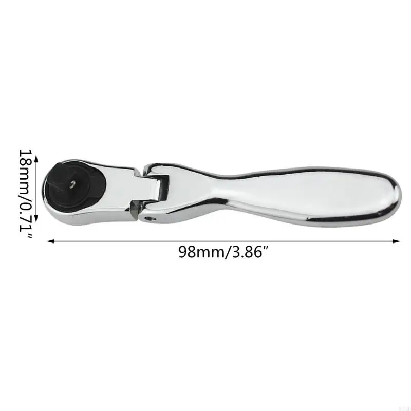 97QD Portable Micro Ratchet Cờ lê để đạp xe DIY dự án Ratchet Ratchet