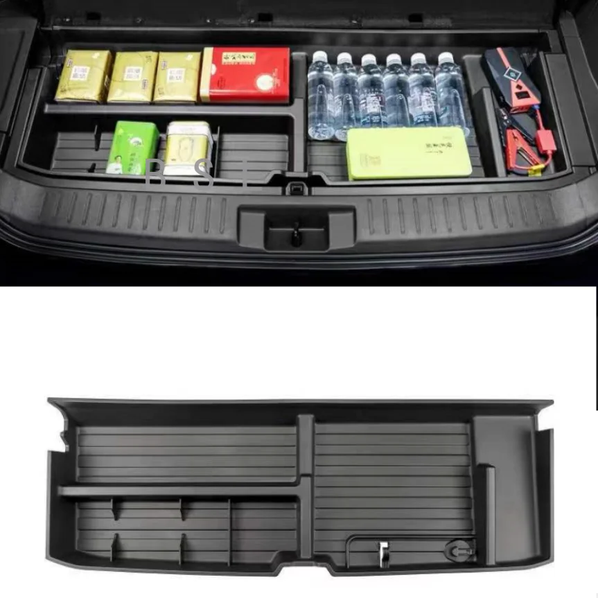 

For Toyota Highlander CROWN Kluger 2021 2022 Rear Trunk Storage Box Dustproof Interior Accessories