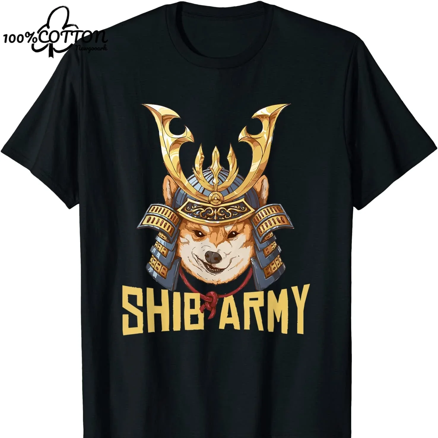 

Shib Army Crypto Samurai Shiba Inu Dog Lover T-Shirt. Premium Cotton Short Sleeve O-Neck Unisex T Shirt