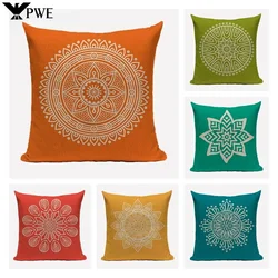 Pillow Case Mandala Pillowcase Boho Retro Designer Decorative 45*45cm for Sofa Moroccan Linen Cushion Cover
