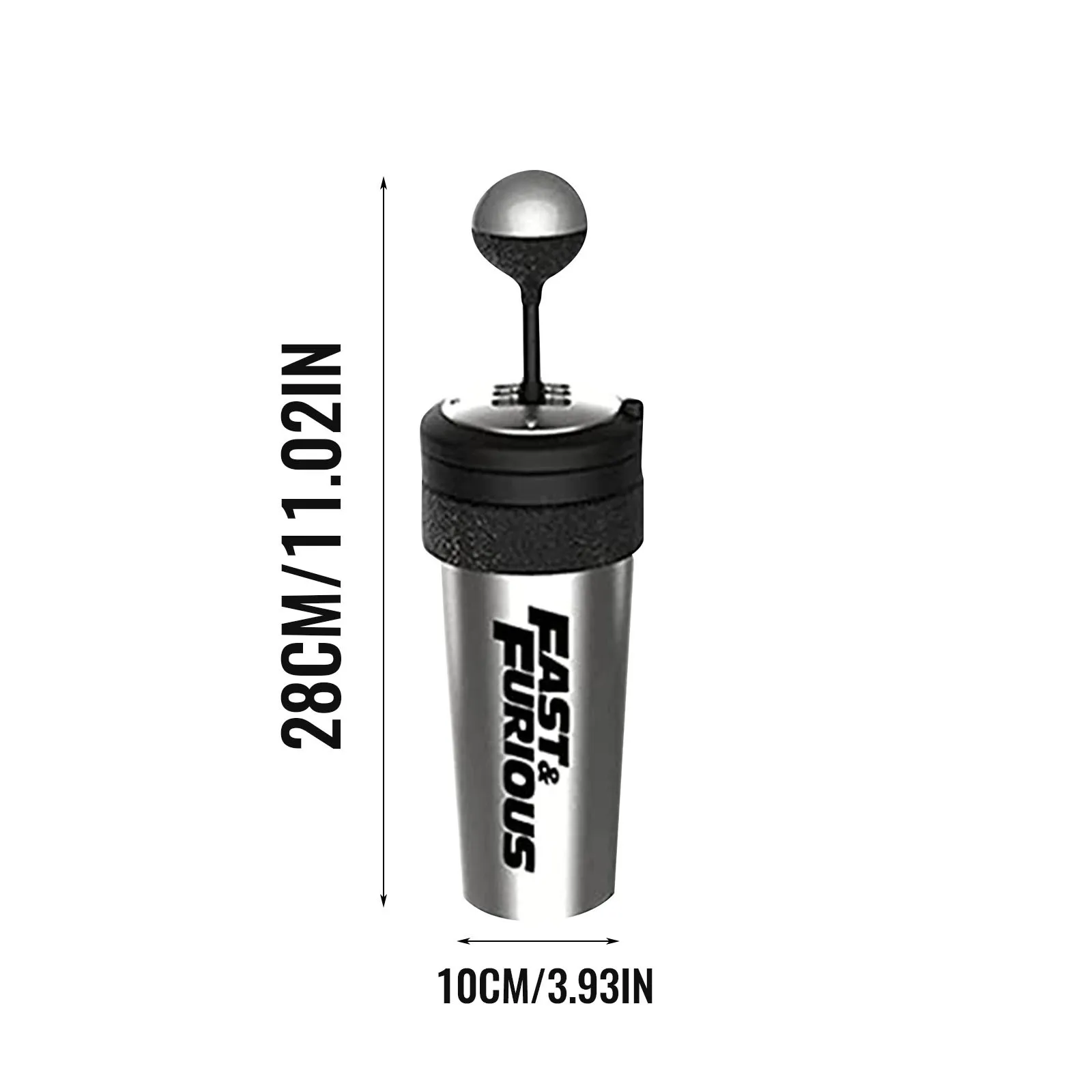 650 مللي سريع وغاضب 9 فيلم كوب ماء مع القش وغطاء الروك التحول نمط كوب ماء زجاجة ماء مع غطاء جديد في المخزون