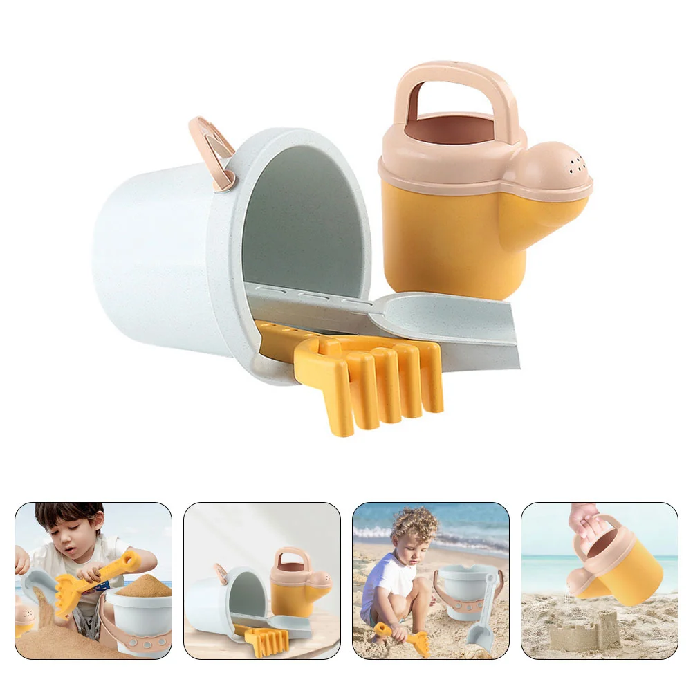 Jouets de moulage de sable pour enfants, plage, neige, portable, paille, garçon, parent-enfant, 5 ans