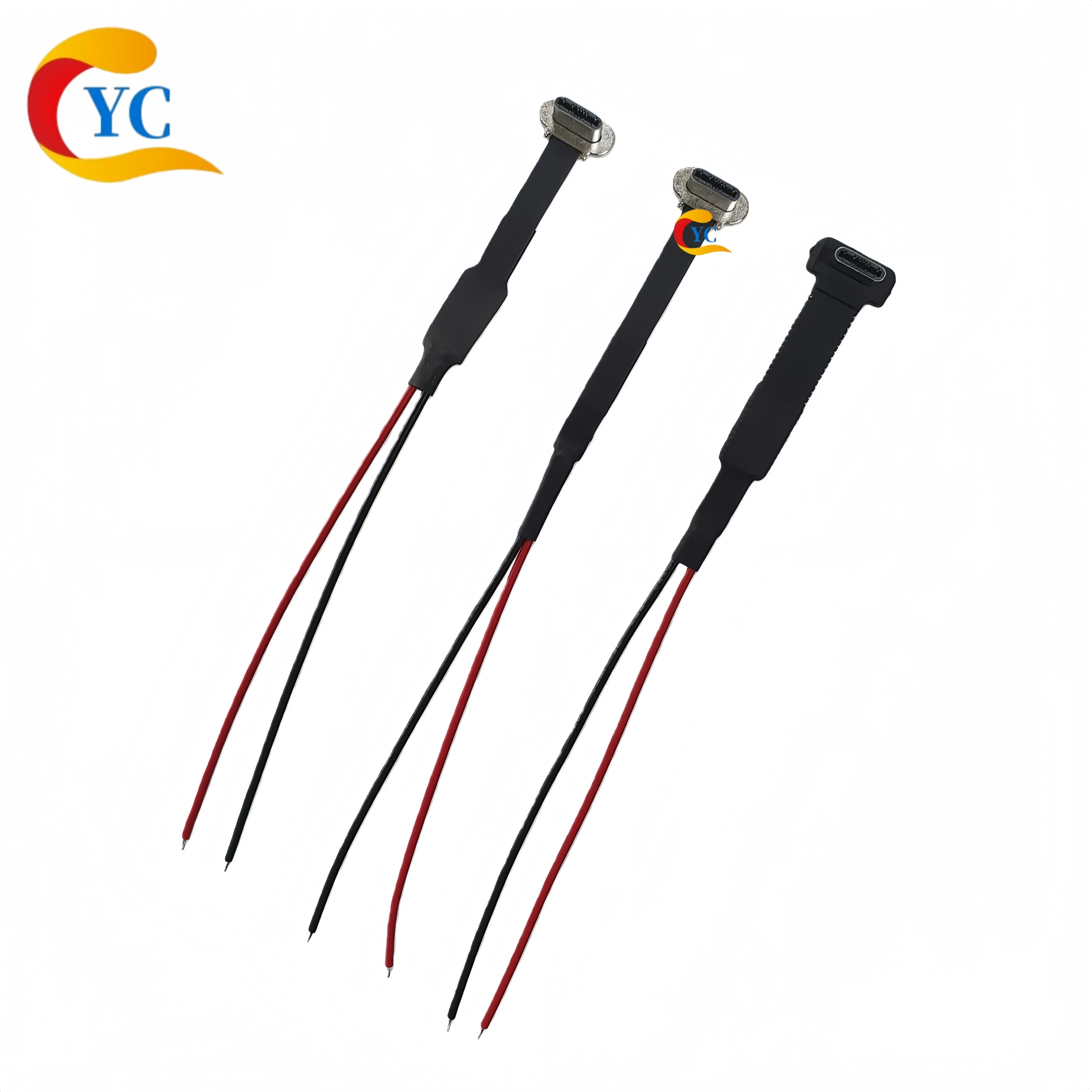 Koreański złącze USB typu C z klipsem, bezprzewodowe, męskie, 2-pinowe, z rezystorem R1, szybkie ładowanie, elastyczny płaski kabel, magnetyczny panel tylny, złącze końcowe, kabel do ładowania i transmisji danych, FPC