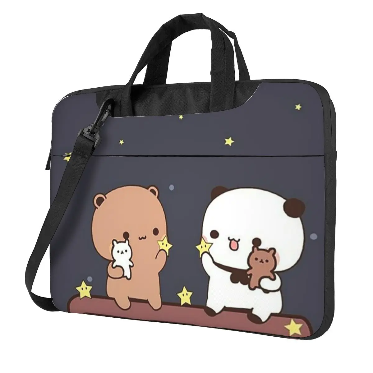 Peach And Goma Bubu Dudu Balloon Crossbody Laptop Bag CaseResistant Protective Notebook Pouch for Macbook Pro Lenovo
