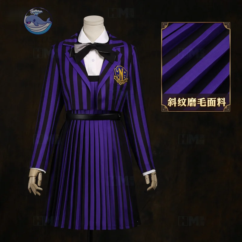 

Wednesday Enid Sinclair Academy Uniform Addams Cosplay Print Cosplay Costume Game Anime Halloween Christmas Party Carnival KKCos