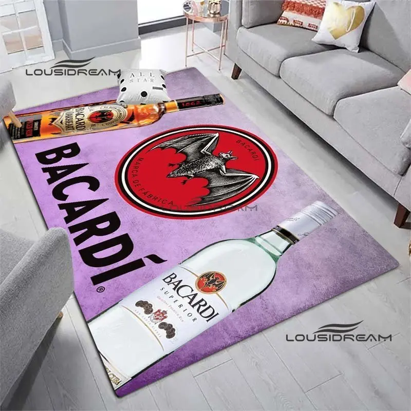 

Bacardi Rum Carpets and rugs Fashion 3D printing Living room Bedroom Large area soft Carpet Home Children's room floor Mat