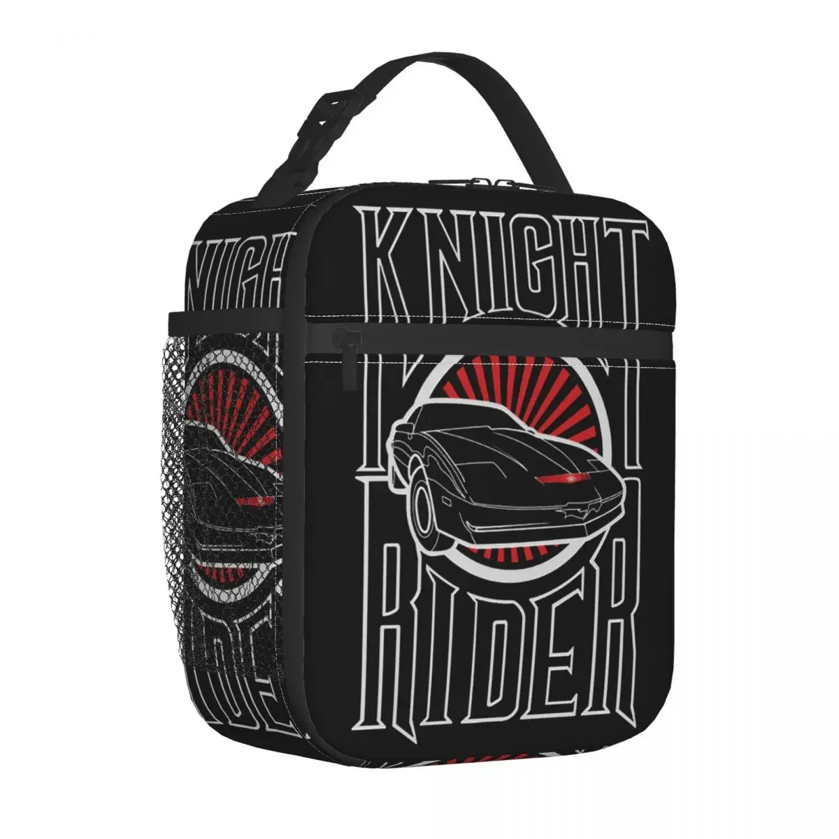 Knight Rider Logo Lunch Bag Isolado, Cooler Lunch Container, Tote Grande, Caixa de alimentos, Bolsas para piquenique universitário