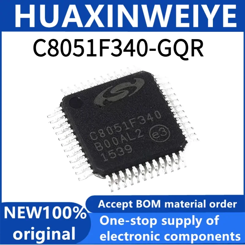 1/10/50pcs C8051F340-GQR Original Genuine SMT C8051F340-GQR TQFP-48 RAM 8-bit microcontroller