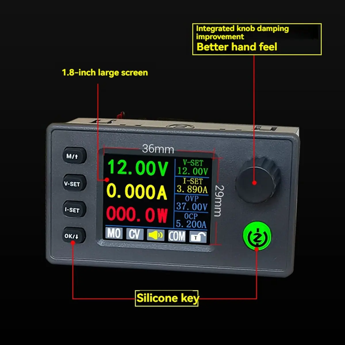 AA80 SK150C with -U2T 1.8 Inch Color Screen CNC Lifting Voltage DC Adjustable Regulated Power Supply Module DC7-36V 8A 150W