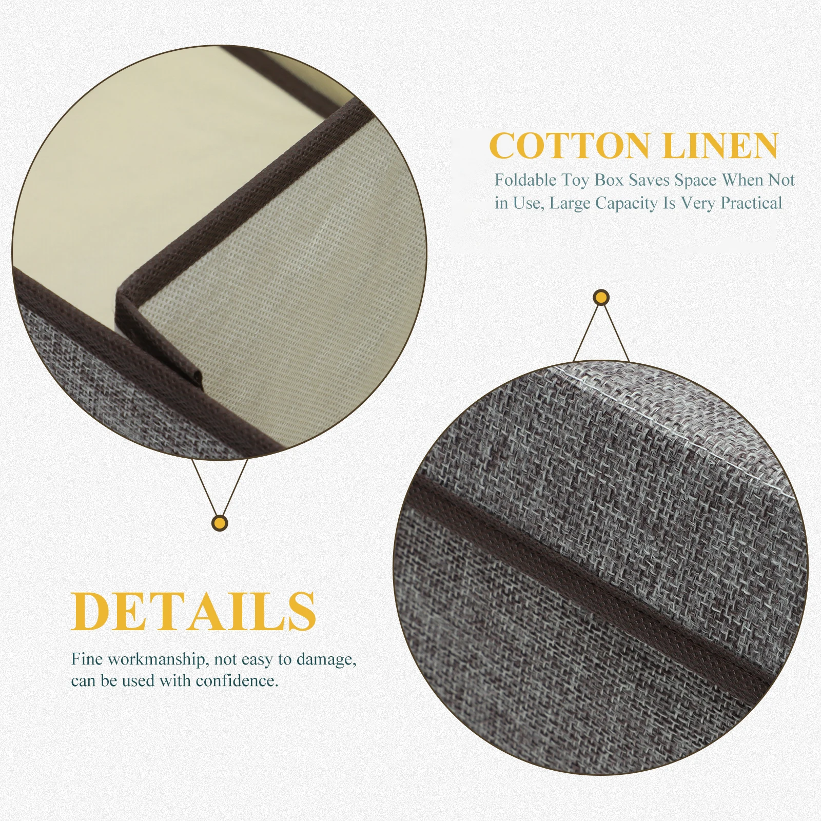 

Foldable Clothes Storage Organizer Collapsible Sundries Box Large Capacity Handles Easy Carrying Tidy Room Wardrobe Organizer