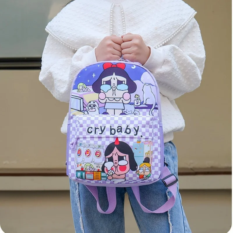 Automobiles Curtain Cloth Crying Baby Series Bag Good-looking Backpack Ultra Light Cross-Border Large Capacity Toddler Cartoon C