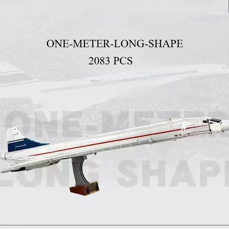 2083PCS Airbus Concorde Building Kit Il primo aereo di linea supersonico del mondo Spazio aeronautico 10318 Shuttle Blocks Giocattoli in mattoni Regali per bambini