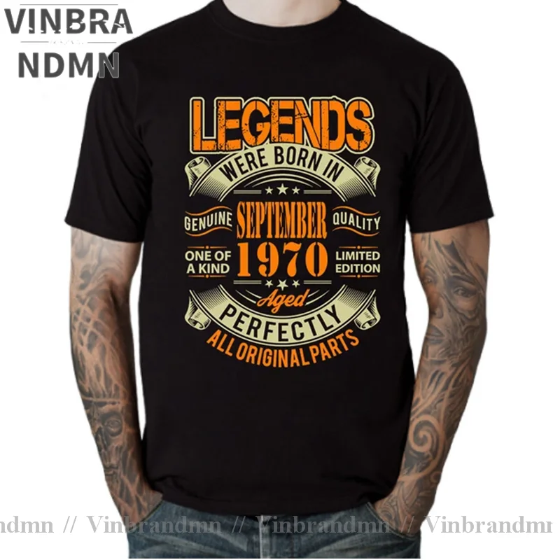 Legends Born in 1970 Aged Perfectly January Febuary March April May June July August September October November December T Shirt