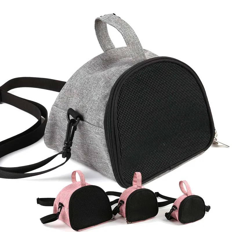 Durable Hamster Carrier Travel Bag Portable Breathable Small Pet Carrier Sling Bag Hedgehog Bag Rabbit Cage Ferret Carrier Bag