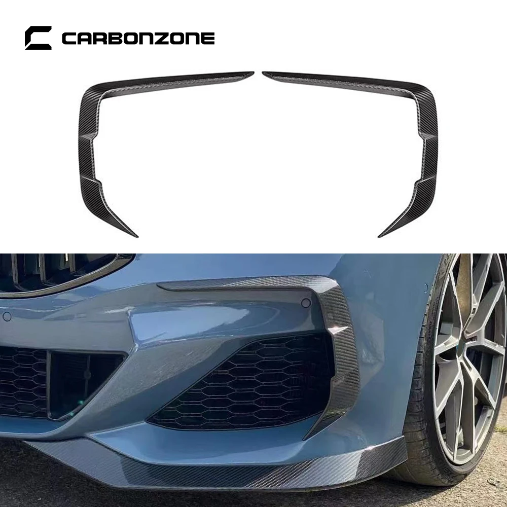 

Real Carbon Fiber Front Bumper Wind Knife Blade for BMW 8 Series G14 G15 Decoration Side Splitter Canard Car Accessories