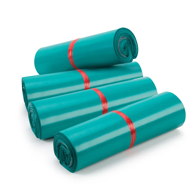 グリーン肥厚カスタマイズされた防水物流エクスプレスバッグ衣類パッケージバッグ卸売商品のソース真新しいQualit100pcs