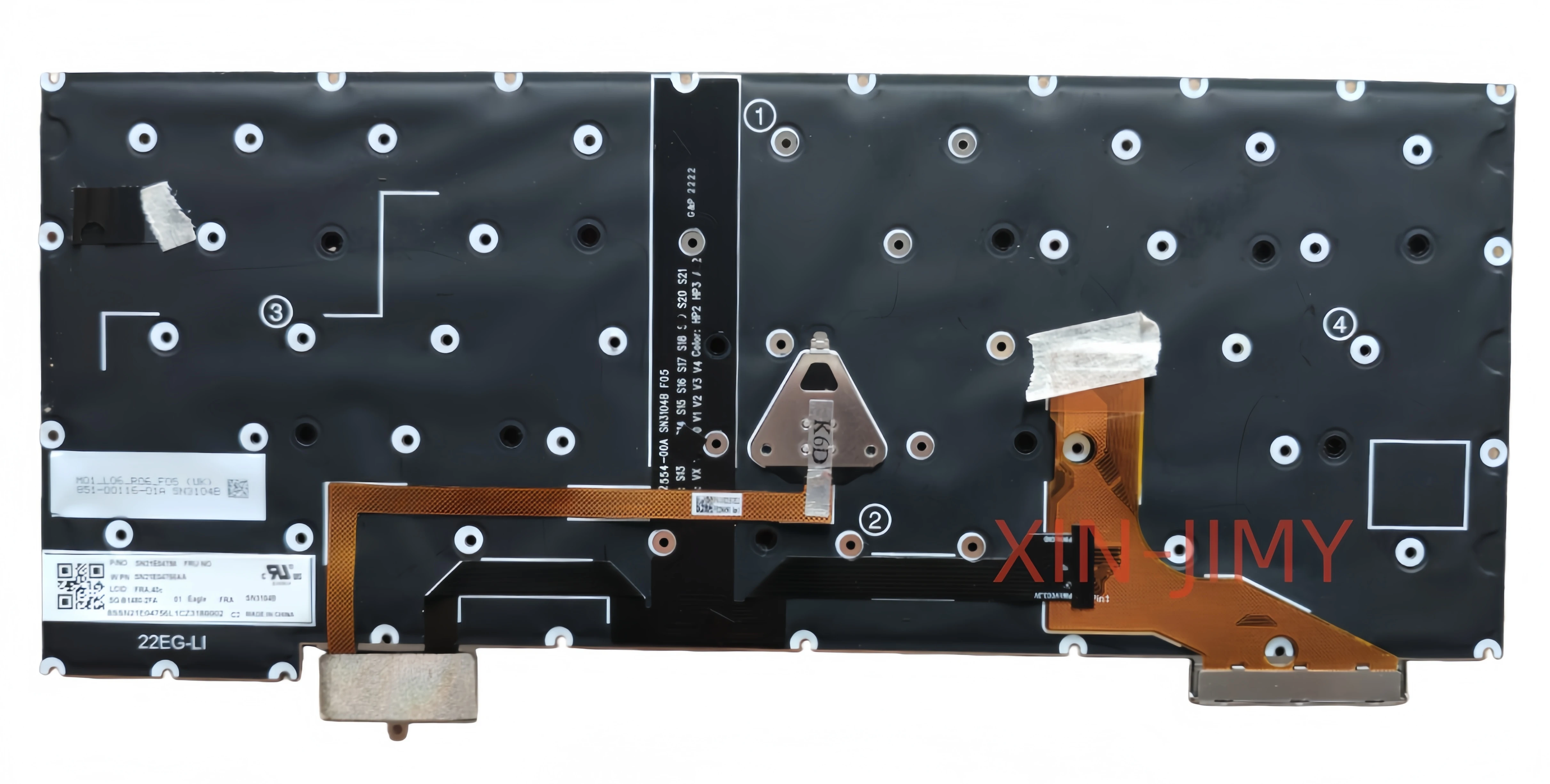 French layout For Lenovo/IBM Thinkpad X13S Gen1 with backlit Laptop Keyboard