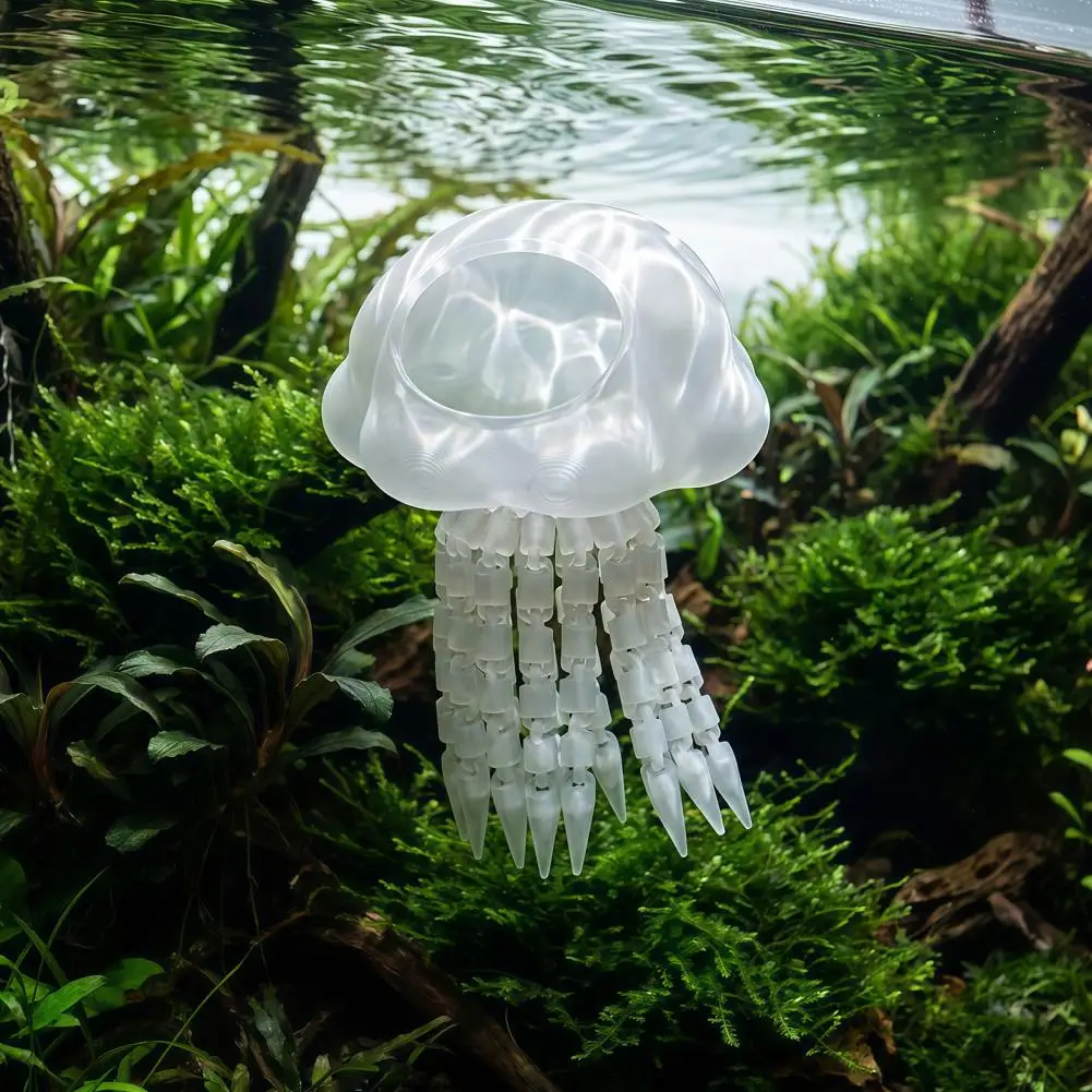 Reduce Aggression Tank Aquarium Floating Jellyfish Hideout 3d Printed Fish Tank Shelter Cave Decorative Pleco Shrimp for Shrimp