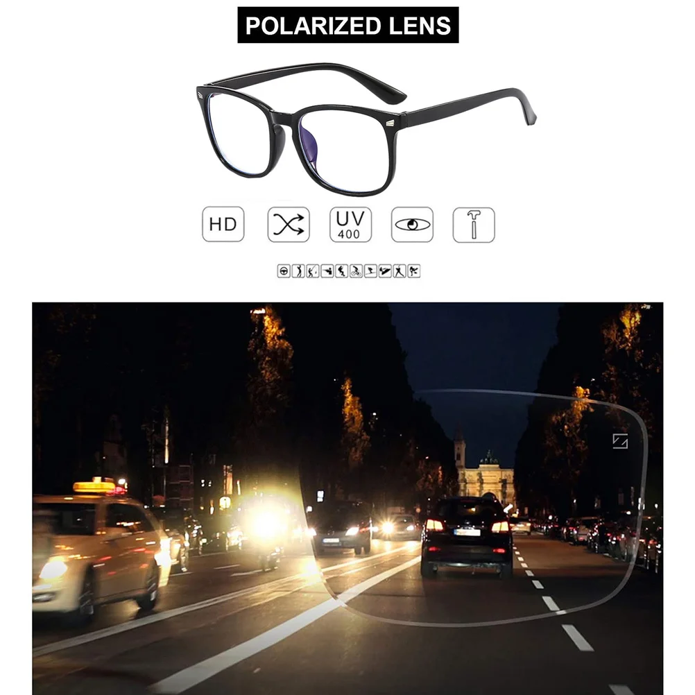 

2Pcs Blue Light Blocking Glasses Square Frame Computer Gaming Glasses for Eye Protection Reading Screen Use