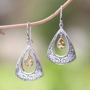 波希米亞民族風鏤空雕刻圖案吊墜耳環,女士復古休閒女孩派對首飾禮品配件 8 最佳銷售 嬉皮士耳環 - №2