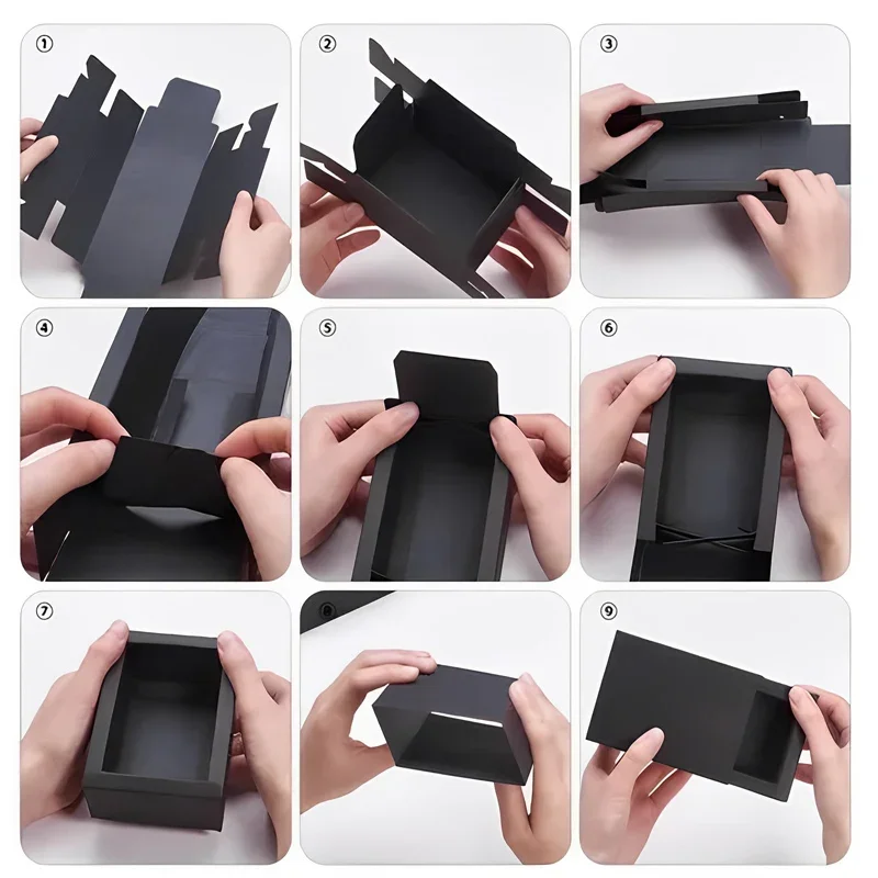 30Pcs Gift Packaging Boxes Craft Carton Box Cookie Candy Chocolate Wrapping Cases Wedding Birthday Party Guest Present Box - Image 6