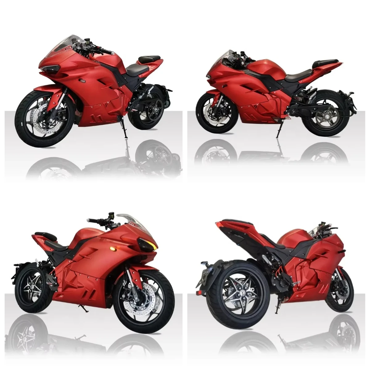 

LUYUAN Motorcycle Classic Cafe Racer Fairing Spoke Wheels For Single Swing Arm 8000W 12000W Electric Motorcycles