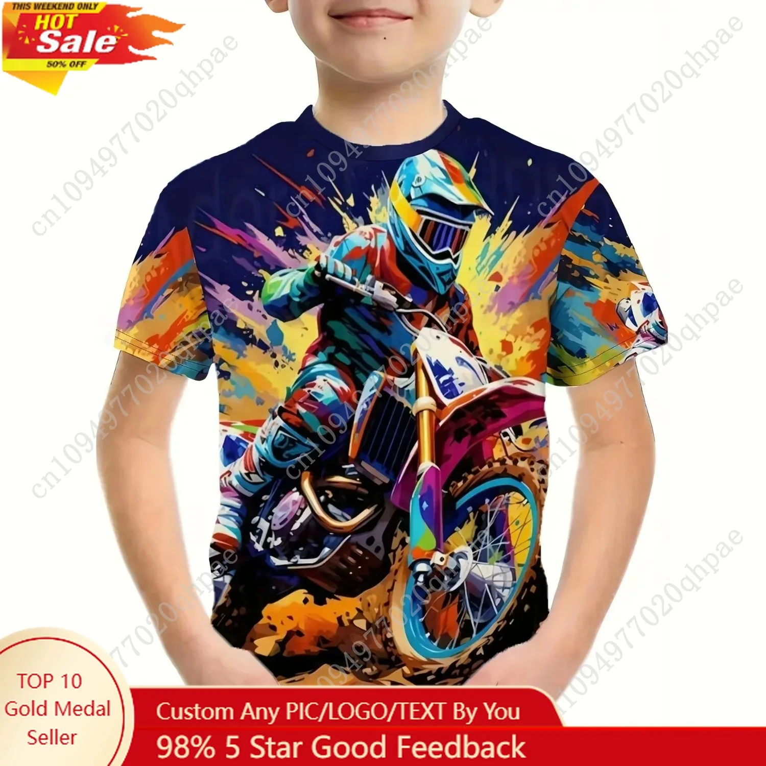 

Boy Clothes Motorcycle 3D Printed T Shirt Fashion Cool and Stylish Graphic Tops Summer Short Sleeve Tees for Children's Clothing
