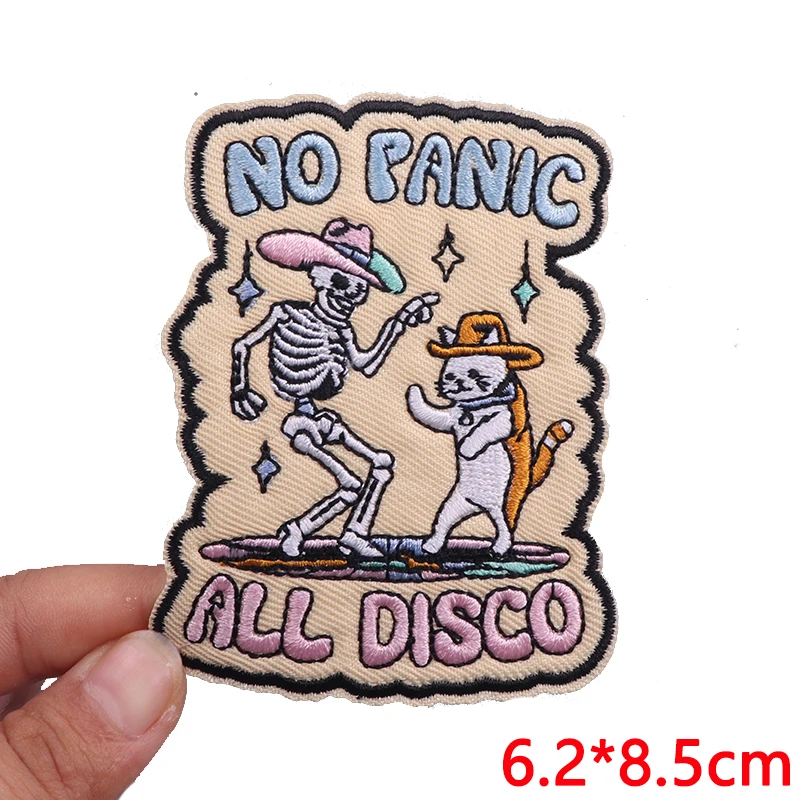 الكرتون/الشخصية إلكتروني التصحيح بقع لاصقة حرارية للملابس ملصقات لا بقع التطريز الذعر على الملابس الديكور #4