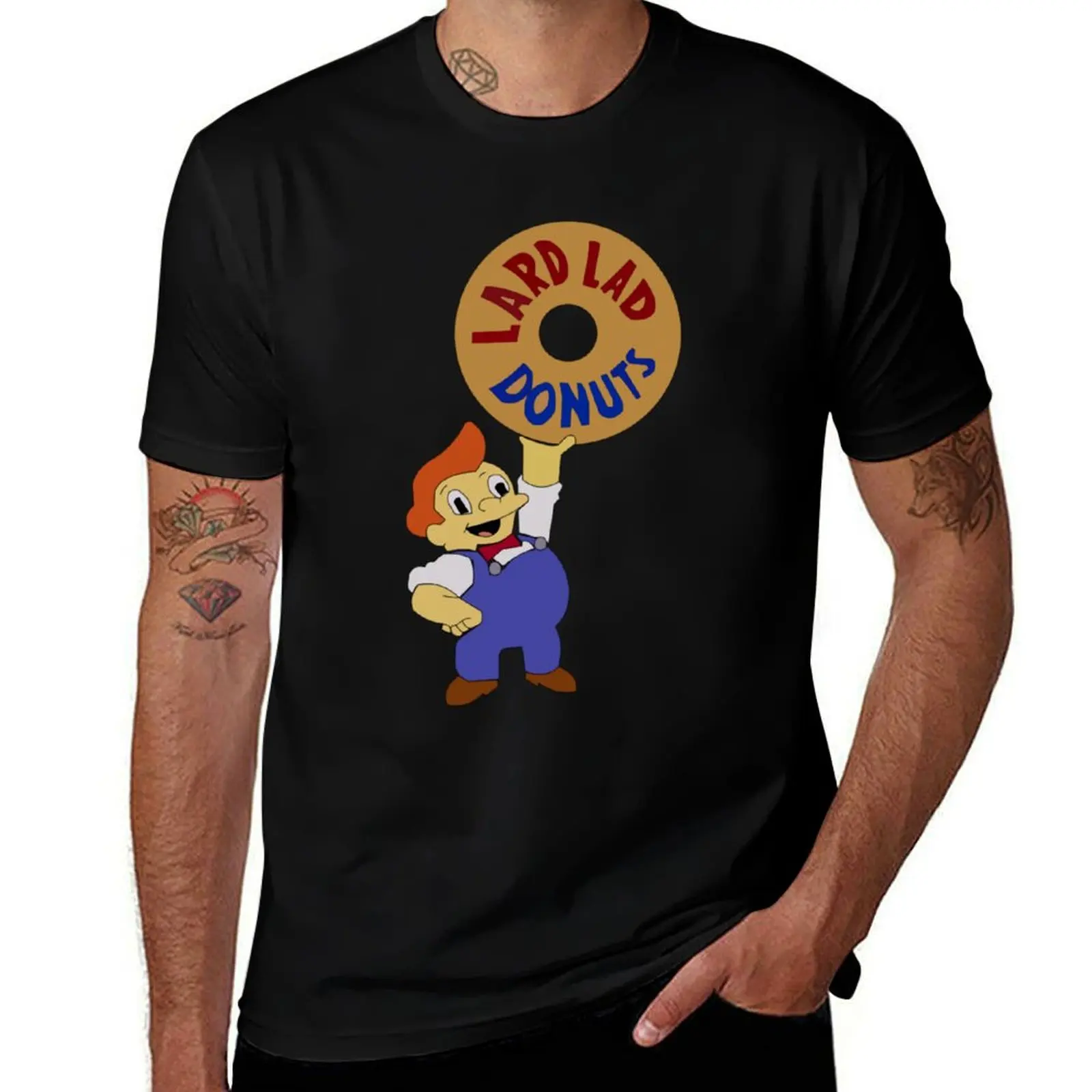 Lard Lad Donuts T-Shirt Comfort Stretch Tee Shirt T-Shirt