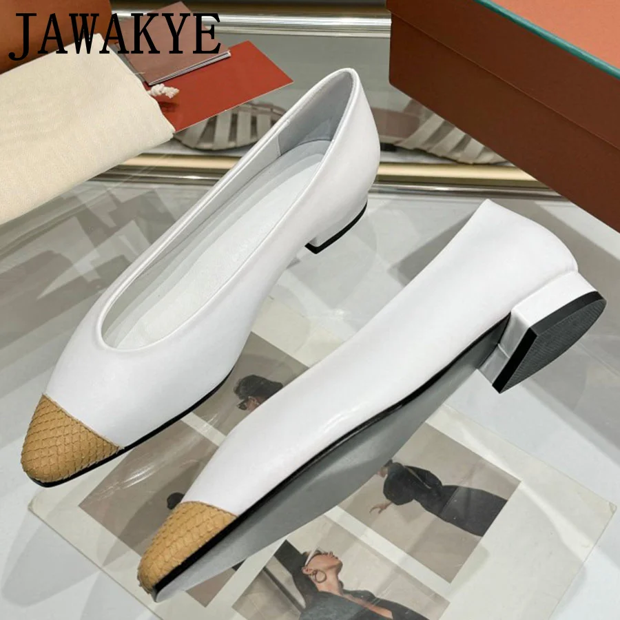 2024 Brand Designer Leather Ladies Loafers Shoes for Women Pointy Toe Slip On Career Shoes Women\'s Elegant Single Shoes Mujer