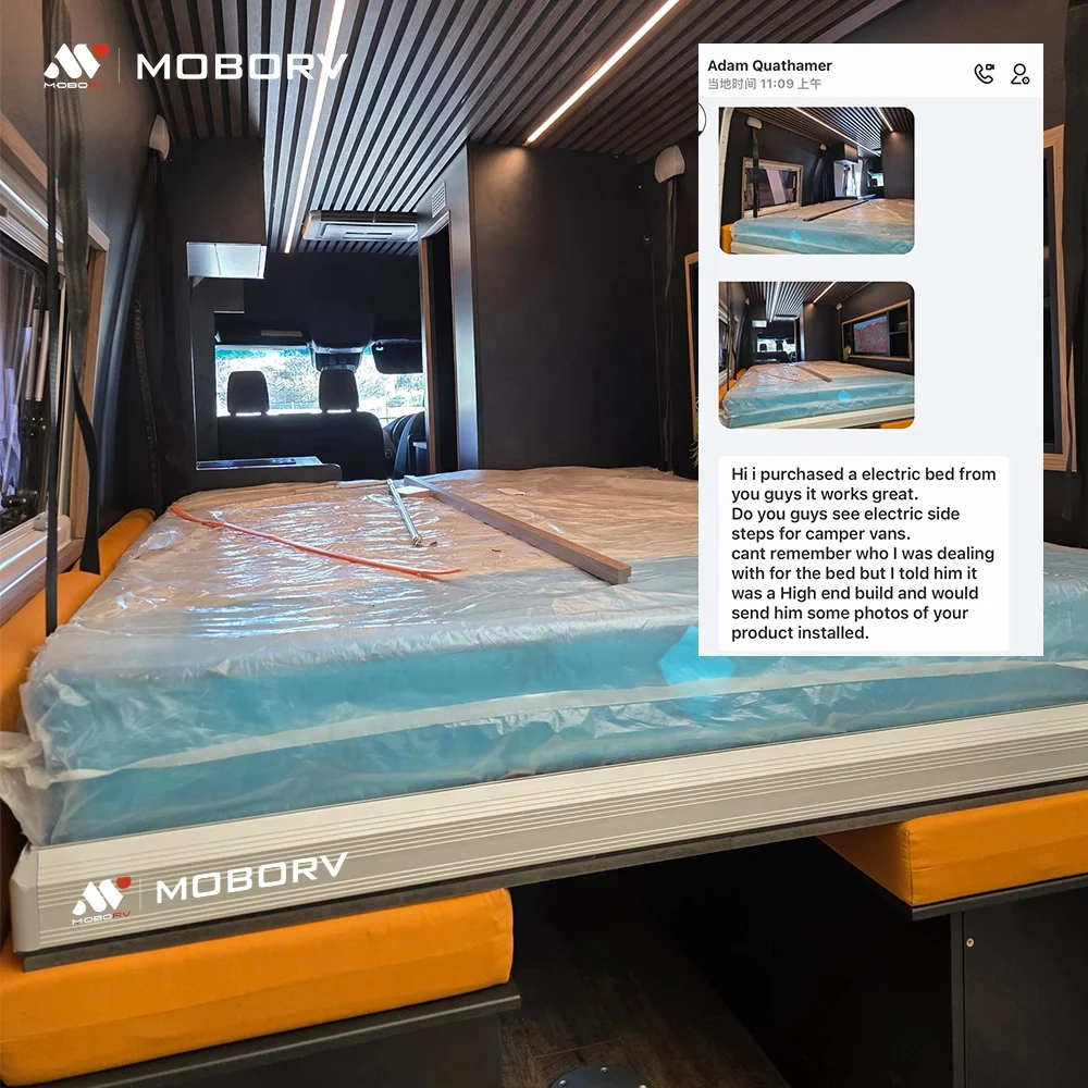 

Electric Bed Lift System for RV Caravan & Camping Vehicle-Aluminum 12V/24V,Custom Sizes