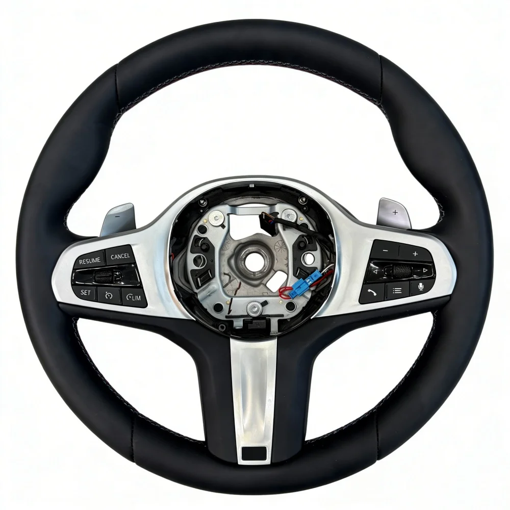 

Leather G-Chassis Style Steering Wheel For BMW F06 F07 F10 F20 F22 F33 F36 F80 G16 G22 G60 M135i 330i X3 X5