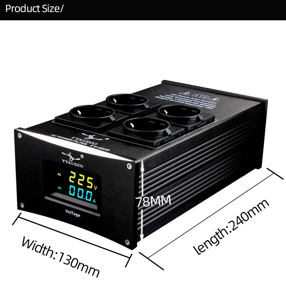 Hifi-Leistungs filter EU-Stecker Power Noise Filter Verstärker Power Conditioner EU-Steckdosen Steckdosen leisten reiniger Audio-Rauschen Wechselstrom