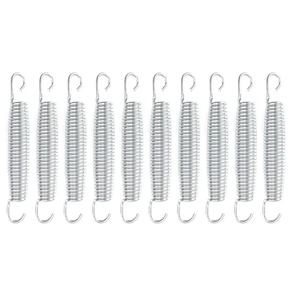 10Pcs Trampoline Springs Springs Stainless Steel Trampoline 10x Galvanised Heavy-Duty Kit No. 70 Carbon Steel Parts