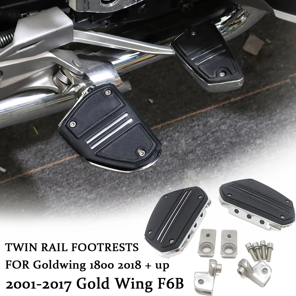 Twin Rail Floorboards Brake Pedal Cover Double Track Floor For Honda Gold Wing GL 1800 F6B GL1800 2018 2019 2020 2021 Motorcycle