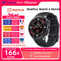 Global Version OnePlus Watch 3 46mm Smartwatch 1.50-inch LTPO AMOLED display Snapdragon W5 processor Dual-band GPS Wear OS