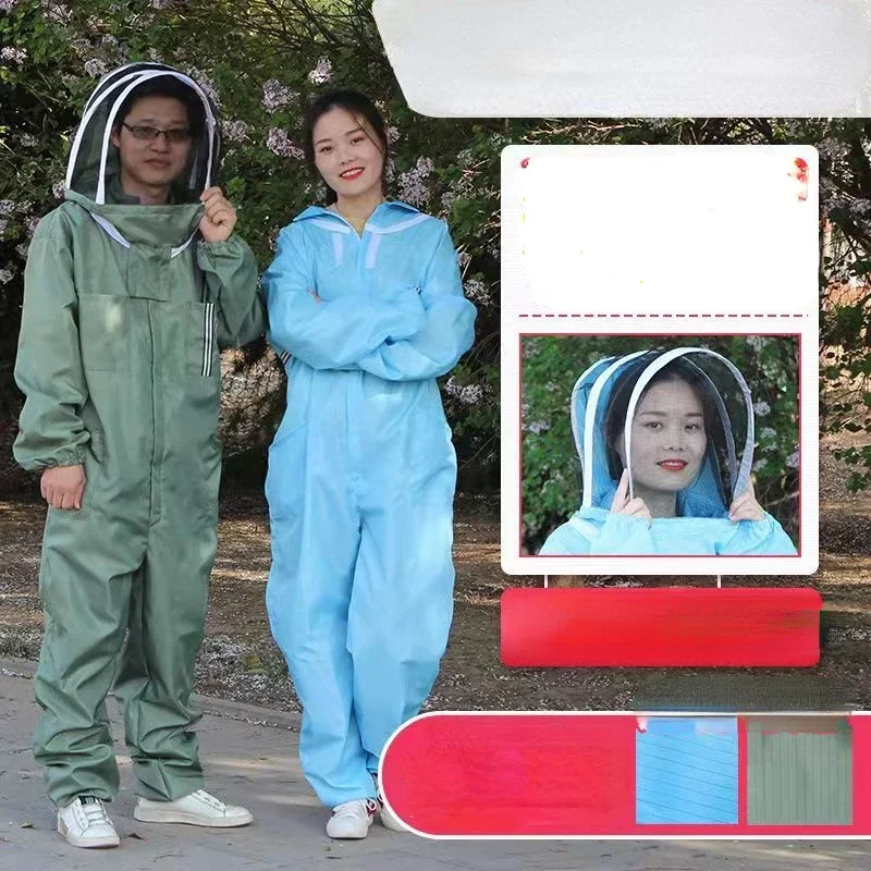 

Beekeeping Suit with Thickened Fabric and Improved Breathability - Resistant Anti Bee Clothing for Beekeepers