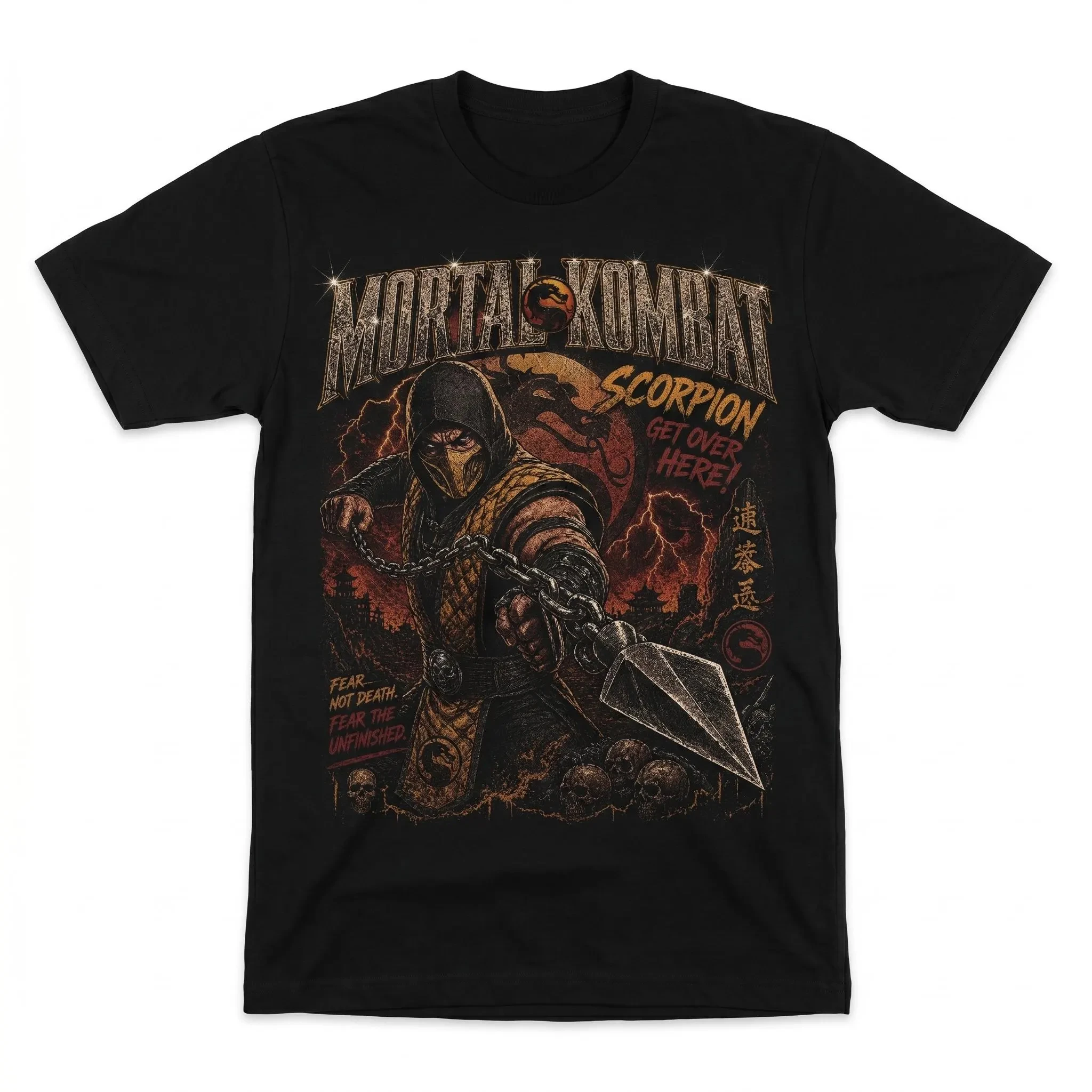 Distressed Mortal Kombat Scorpion 