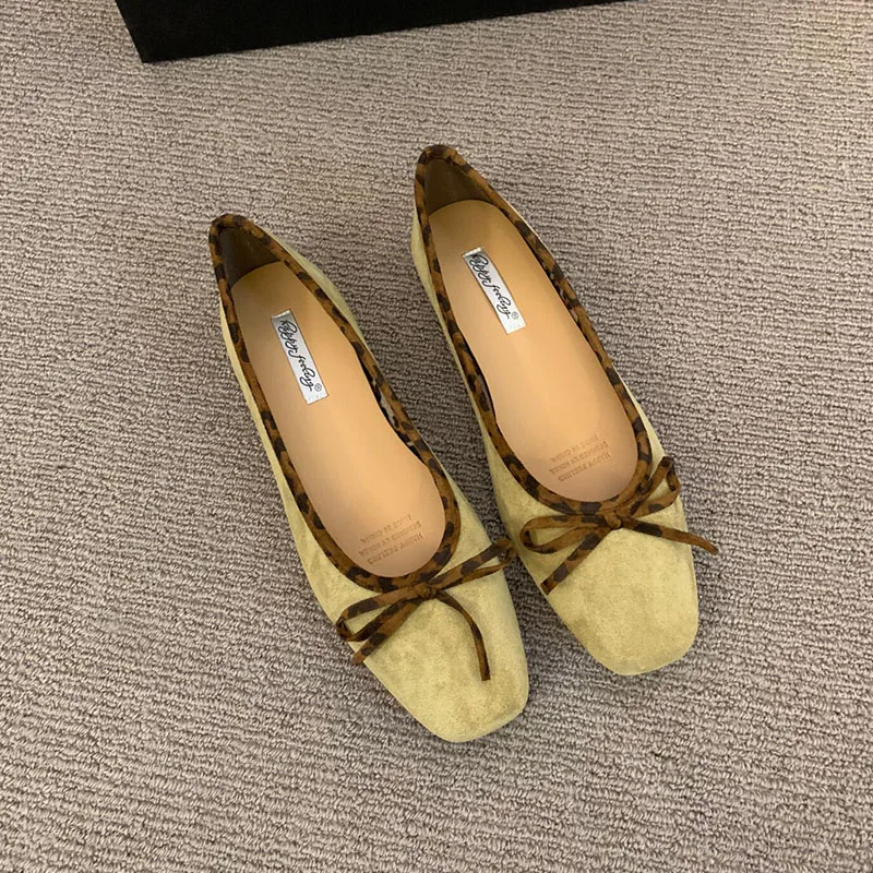 Weiche Damen-Flats mit Schuhen, neu im Frühling und Herbst, flache modische Schuhe mit Schmetterlingsknoten für Damen, Slip-On-Schuhe. – Detail 7