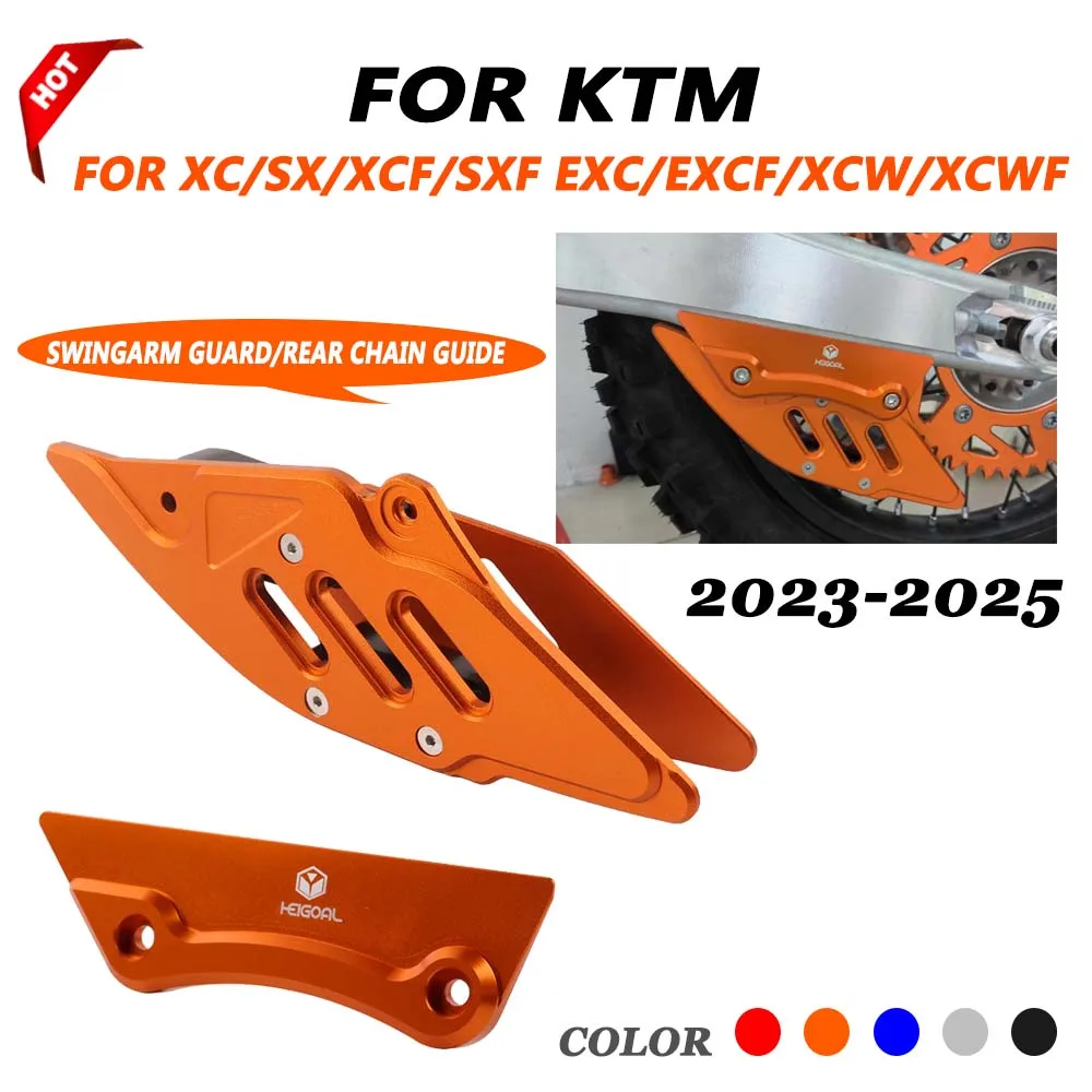 Moto Guida Catena Posteriore Forcellone Protezione Della Copertura Della Protezione per KTM 2024 EXC300 XC SX XCF SXF EXC EXCF XCW XCWF 125 - 500 2025