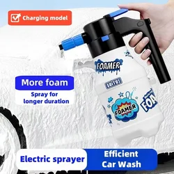 Electric Pump Foam Sprayer Pneumatic Washer Foam Snow Foam High Pressure Car Wash Spray Bottle For Car Home Cleaning