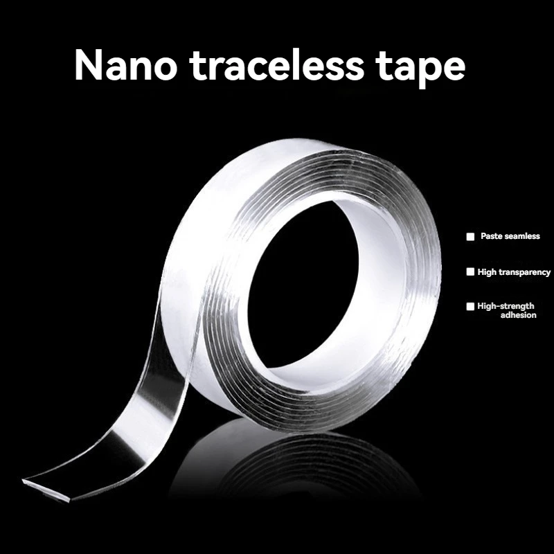 1 Stück Nano-Klebeband, doppelseitiges Klebeband, transparent, wiederverwendbar, wasserdicht, Klebebänder, Küche, Zuhause, Party, Ballondekoration