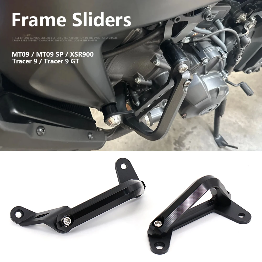 

Защитная накладка на двигатель, защита рамы, бампер (крэш-бар) для YAMAHA MT09 SP 2021-, Tracer 9 GT, XSR900