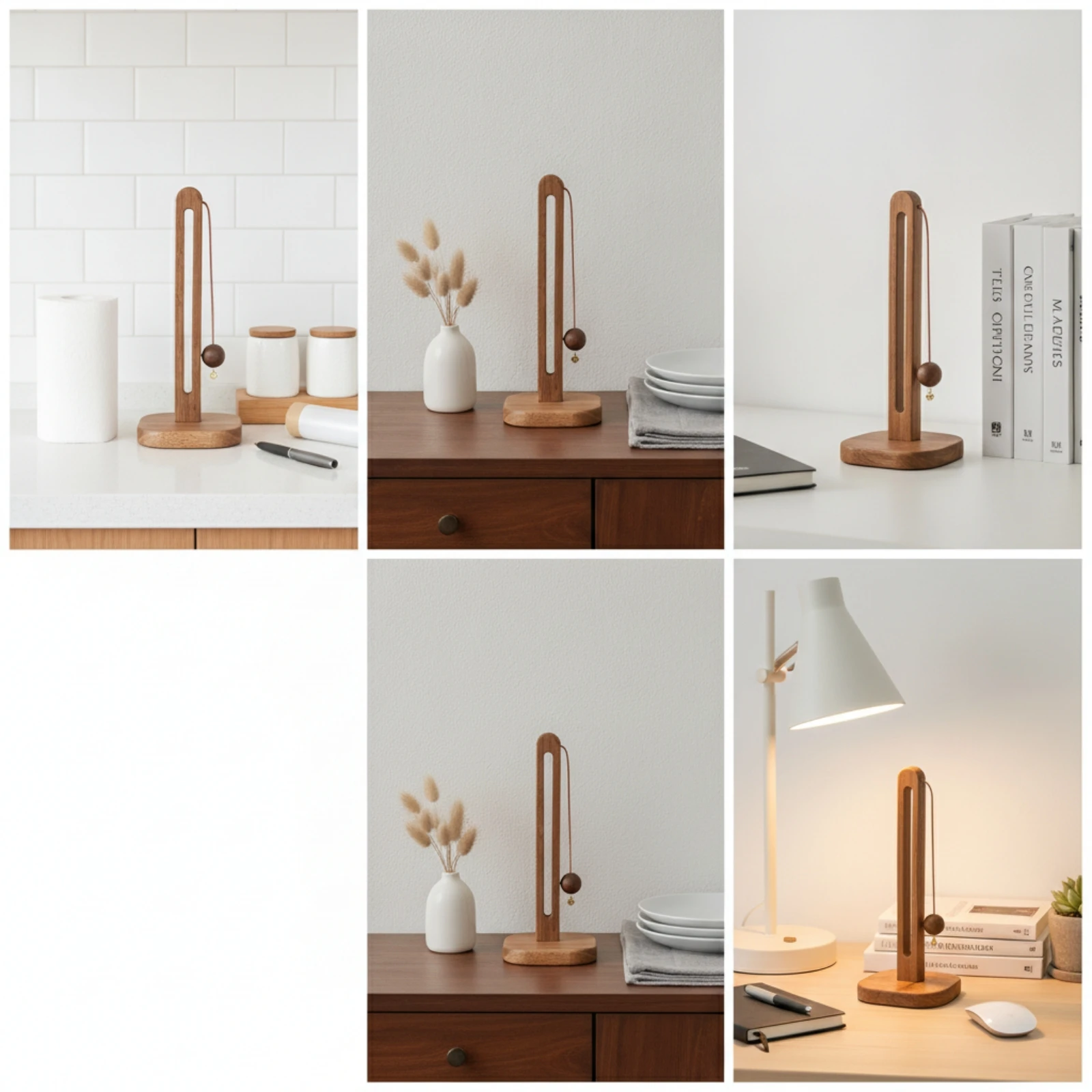 Paper Towel Holder Sturdy Paper Towel Holder with Slot Dispenser Stable Compact for Kitchen, Dining Table