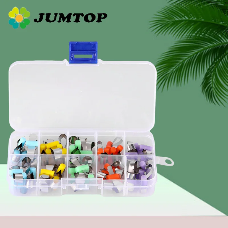 

JUMTOP Стоматологические формовочные листы Ортодонтические стоматологические матричные ленты Секционные контурные металлические матрицы с позиционированием